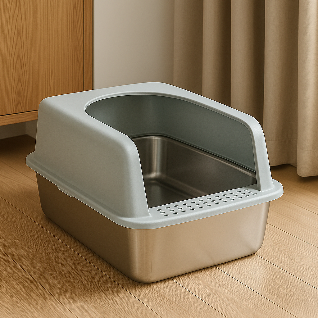 The KittyBox™ (Stainless Steel Litter Box)