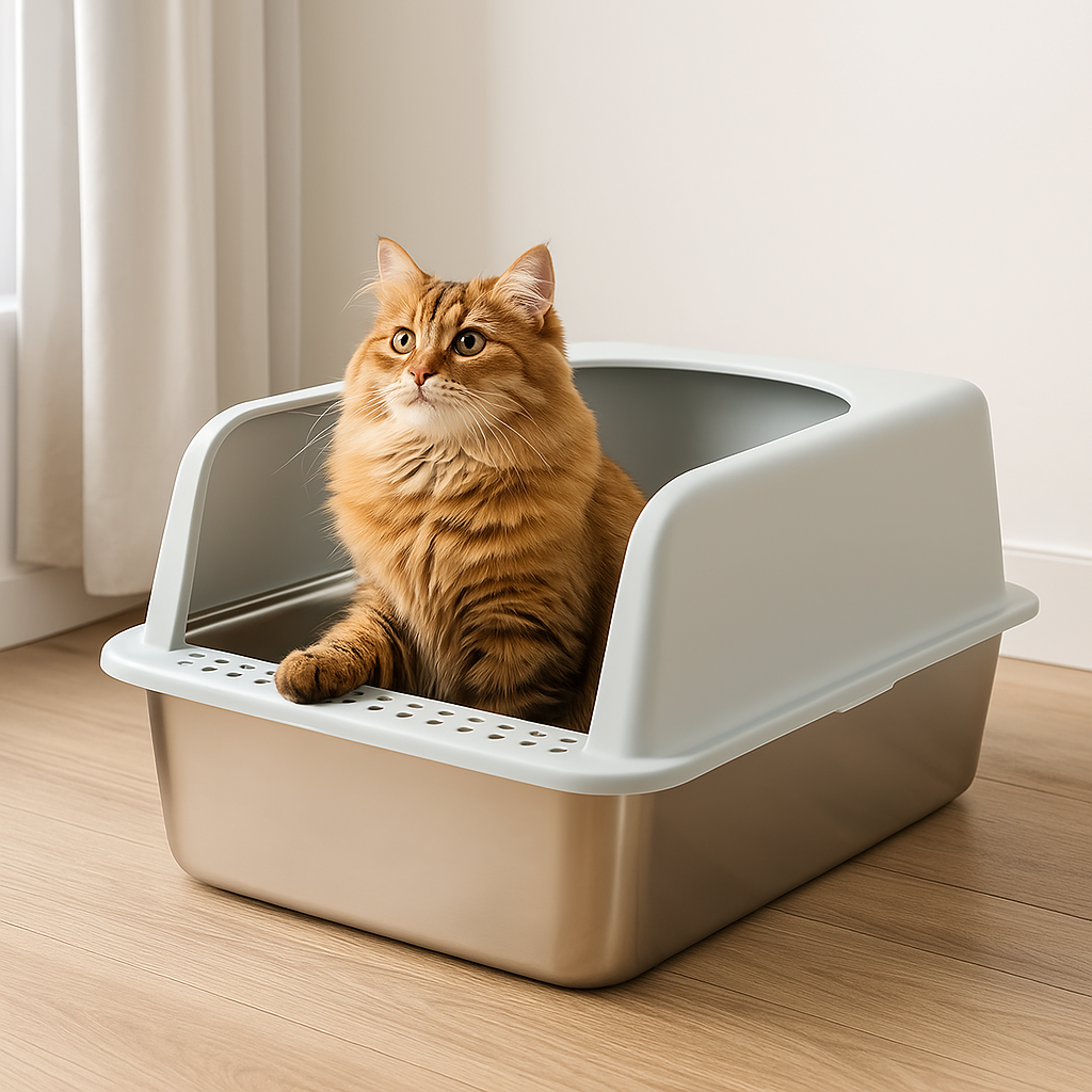 The KittyBox™ (Stainless Steel Litter Box)