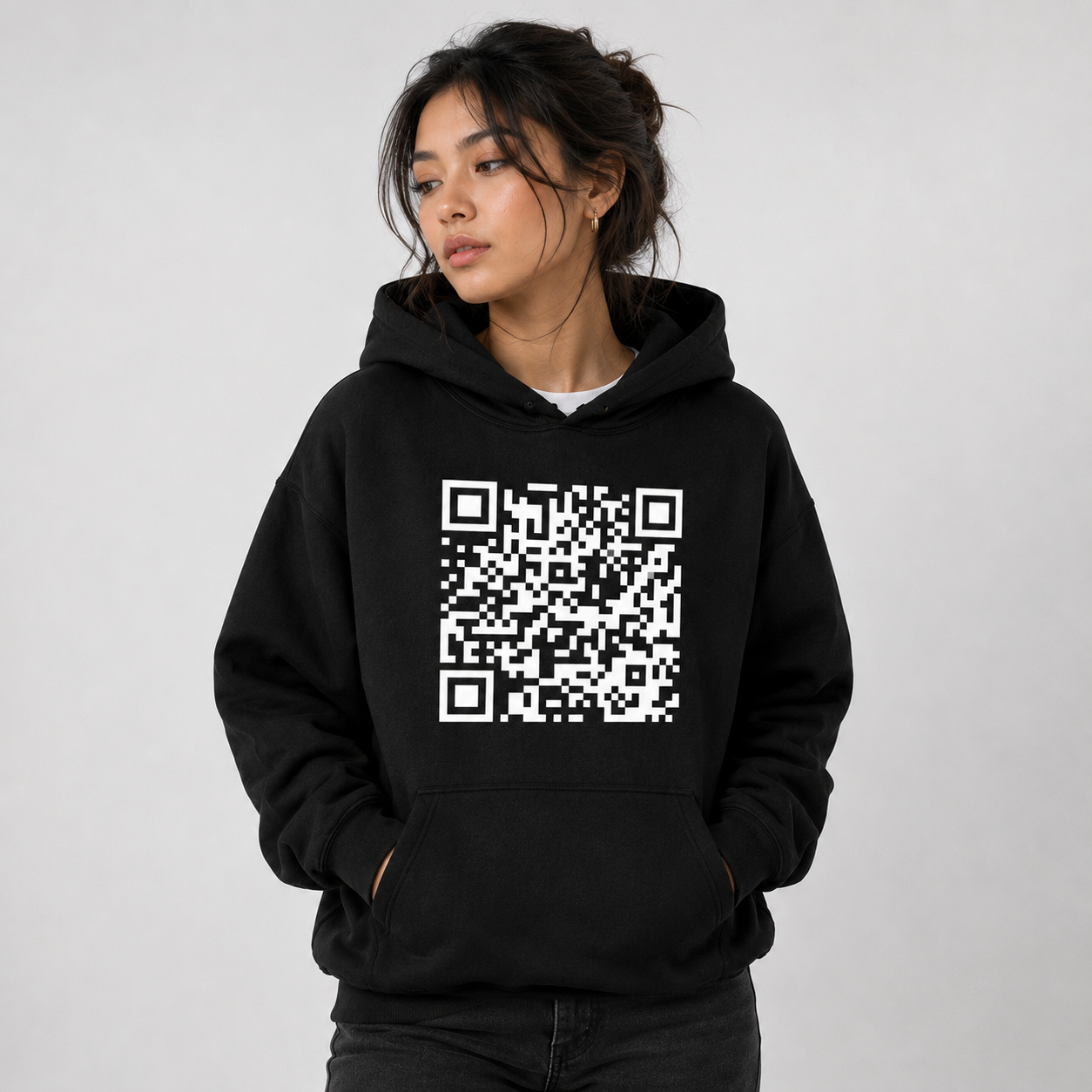 F You Hoodie © (Scan Me)