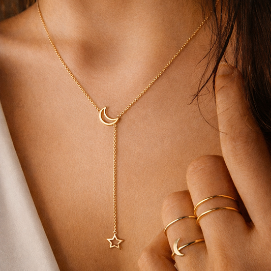 Moon & Star Necklace ©